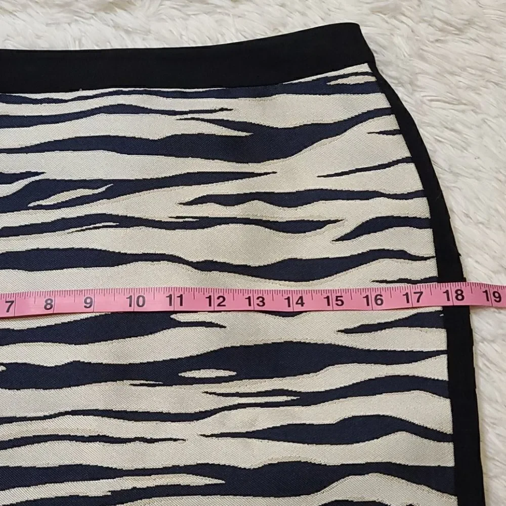 Ann Taylor Zebra Print Pencil Skirt 2